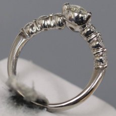 画像5: Pt900ダイヤモンドリング D1.076 D0.60 6.0g #11 ソーティング (5)