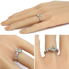 画像9: Pt900ダイヤモンドリング D1.076 D0.60 6.0g #11 ソーティング (9)