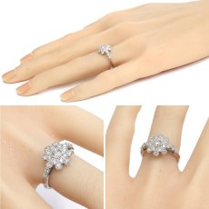 画像9: Pt950ダイヤモンドリング D0.20 D0.50 5.3g #11 鑑別カード (9)