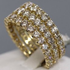 画像2: K18ダイヤモンドリング D3.00 5.2g #12 鑑別カード (2)