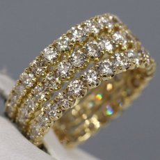 画像3: K18ダイヤモンドリング D3.00 5.2g #12 鑑別カード (3)