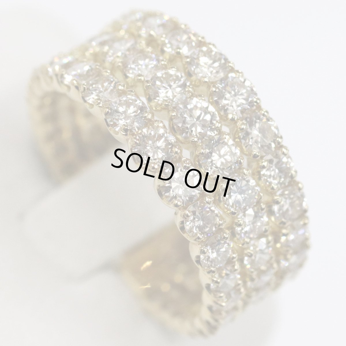 画像4: K18ダイヤモンドリング D3.00 5.2g #12 鑑別カード (4)