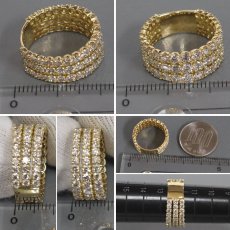 画像8: K18ダイヤモンドリング D3.00 5.2g #12 鑑別カード (8)