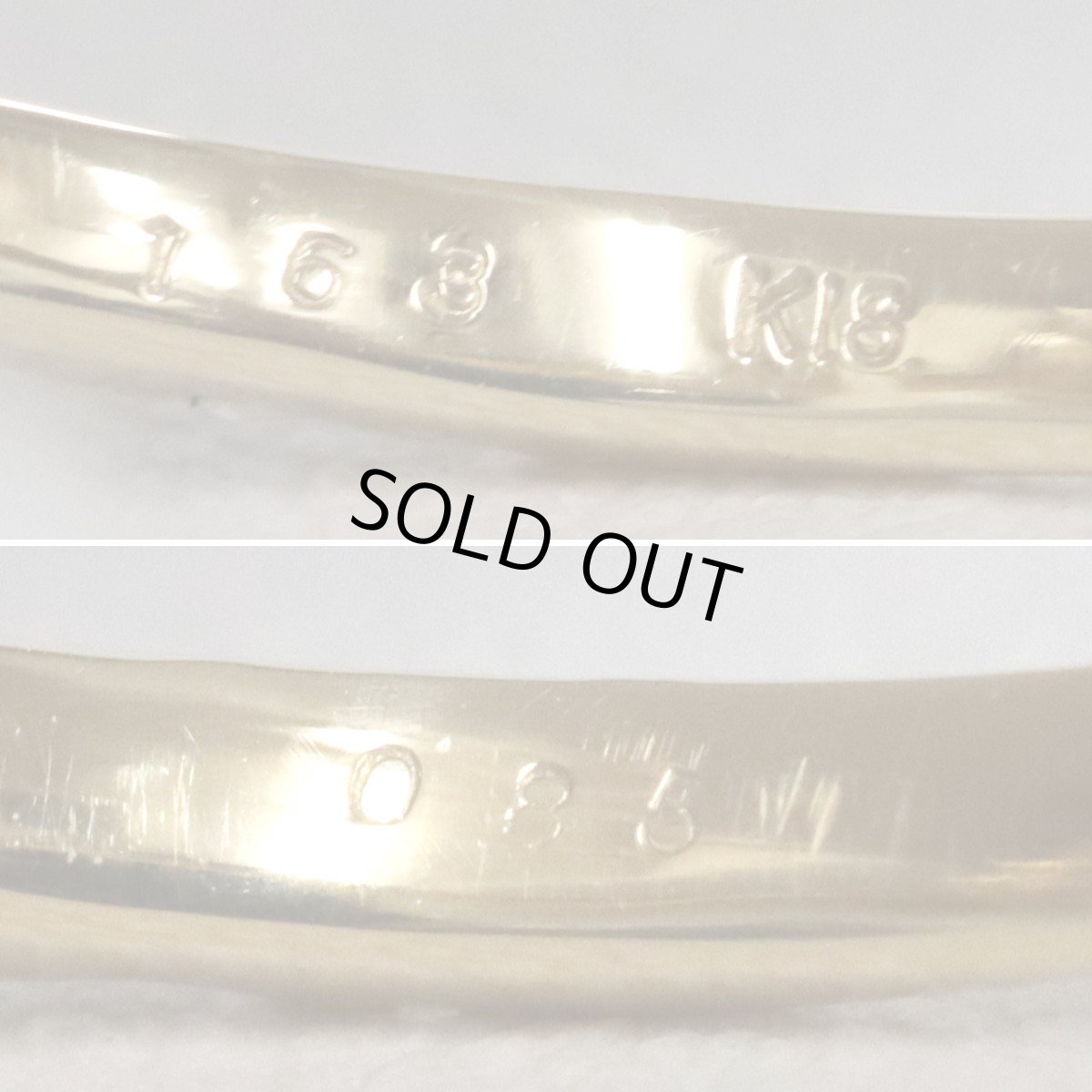 画像7: K18オパールダイヤモンドリング O1.63 D0.85 3.5g #12 鑑別カード (7)