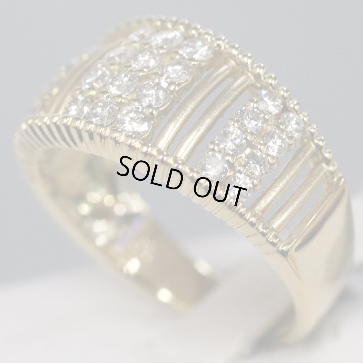 画像2: K18ダイヤモンドリング D0.63 5.5g #13 鑑別カード (2)