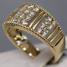 画像2: K18ダイヤモンドリング D0.63 5.5g #13 鑑別カード (2)