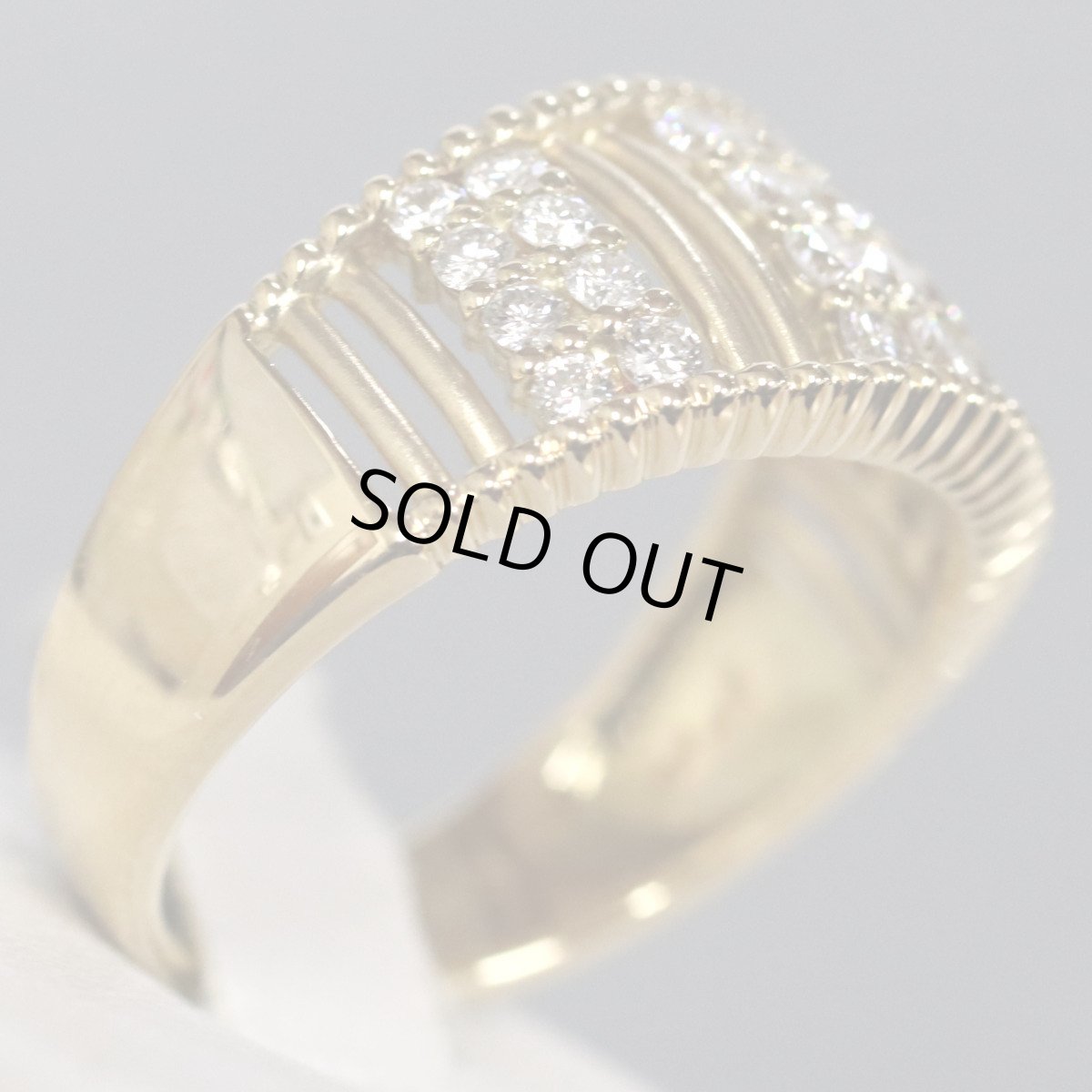 画像4: K18ダイヤモンドリング D0.63 5.5g #13 鑑別カード (4)