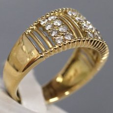 画像4: K18ダイヤモンドリング D0.63 5.5g #13 鑑別カード (4)