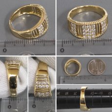 画像8: K18ダイヤモンドリング D0.63 5.5g #13 鑑別カード (8)