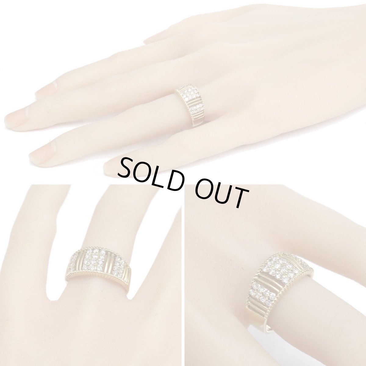 画像9: K18ダイヤモンドリング D0.63 5.5g #13 鑑別カード (9)