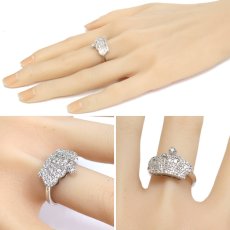 画像9: Pt900ダイヤモンドリング 王冠モチーフ D0.68 7.9g #15 鑑別カード (9)