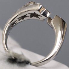 画像5: K18WGダイヤモンドリング 星 月モチーフ D0.31 6.2g #14.5 (5)