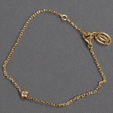 画像1: ダムール ブレスレット スモールモデル(CRB6043300)750YG 1PD 2.2g 18cm 内外箱 保証書 (1)