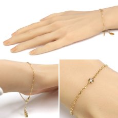 画像9: ダムール ブレスレット スモールモデル(CRB6043300)750YG 1PD 2.2g 18cm 内外箱 保証書 (9)