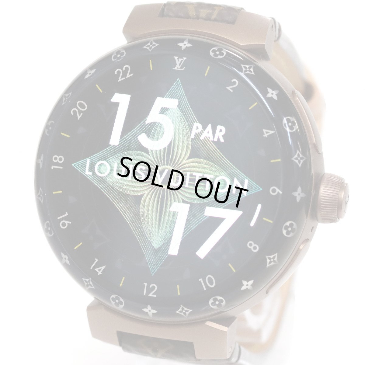 画像1: ルイ・ヴィトン タンブール ホライゾン ライトアップマットブラウン(QAD02Z) (1)