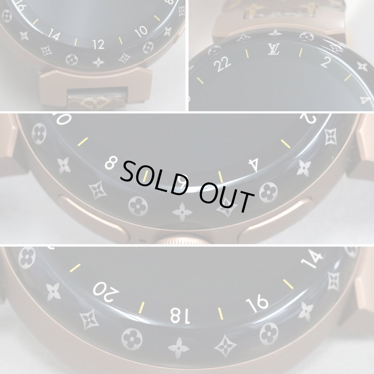 画像2: ルイ・ヴィトン タンブール ホライゾン ライトアップマットブラウン(QAD02Z) (2)