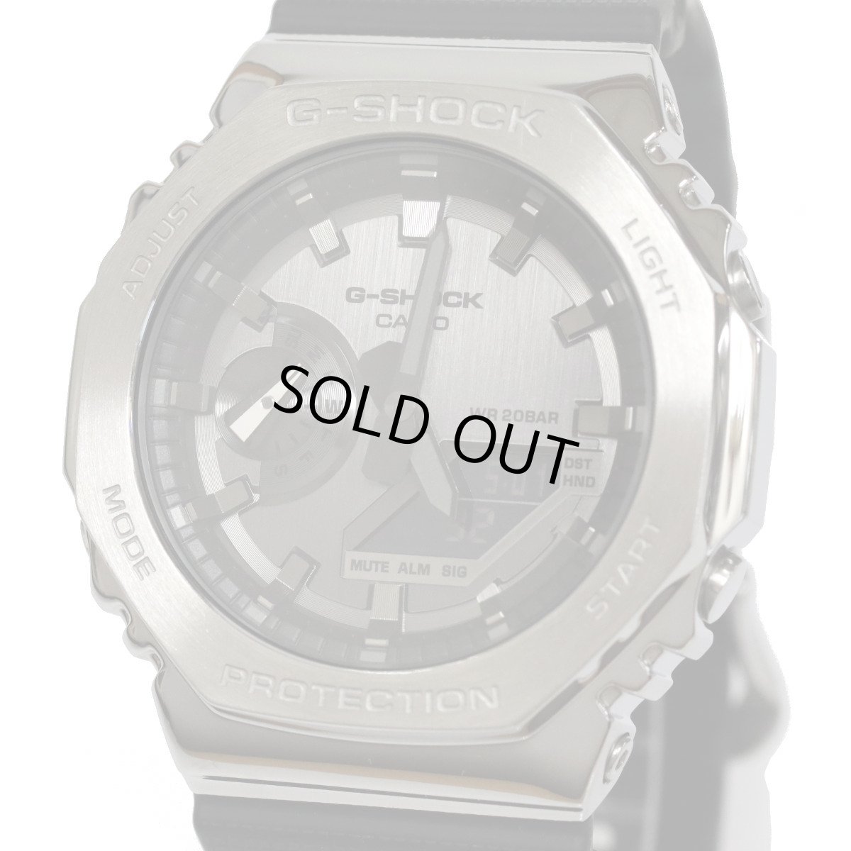 画像1: カシオ G-SHOCK GA-2100シリーズ(GM-2100-1AJF)ジーショック グレー文字盤 メタル Qz (1)