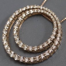 画像2: K18PGダイヤモンドペンダント D2.00 6.4g AJ付44cm (2)