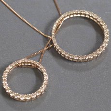 画像4: K18PGダイヤモンドペンダント D2.00 6.4g AJ付44cm (4)