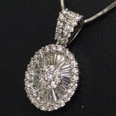 画像6: K18WGダイヤモンドペンダント D1.10 6.8g AJ付45cm (6)