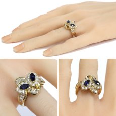 画像10: K18サファイアダイヤモンドリング S0.98 D1.32 9.4g #10 (10)