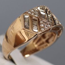 画像3: K18PGダイヤモンドリング D0.85 7.8g #19 (3)