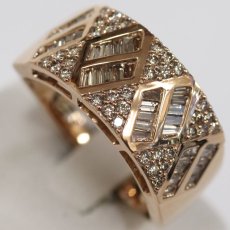 画像4: K18PGダイヤモンドリング D0.85 7.8g #19 (4)