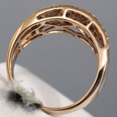 画像5: K18PGダイヤモンドリング D0.85 7.8g #19 (5)