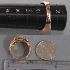 画像8: K18PGダイヤモンドリング D0.85 7.8g #19 (8)