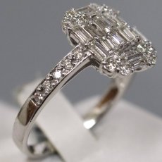 画像3: Pt900ダイヤモンドリング D1.00 5.7g #17.5 鑑別書 (3)