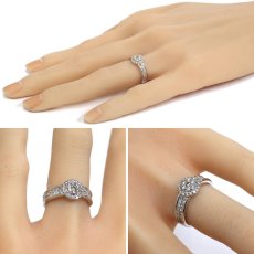 画像10: K18WGダイヤモンドリング D0.81 3.8g #10 (10)