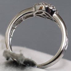 画像5: K18WGダイヤモンドリング D0.81 3.8g #10 (5)