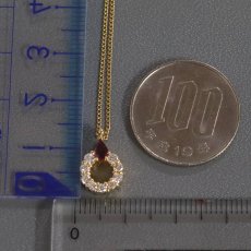 画像10: K18ルビーダイヤモンドネックレス R0.18 D0.28 3.0g 40cm (10)