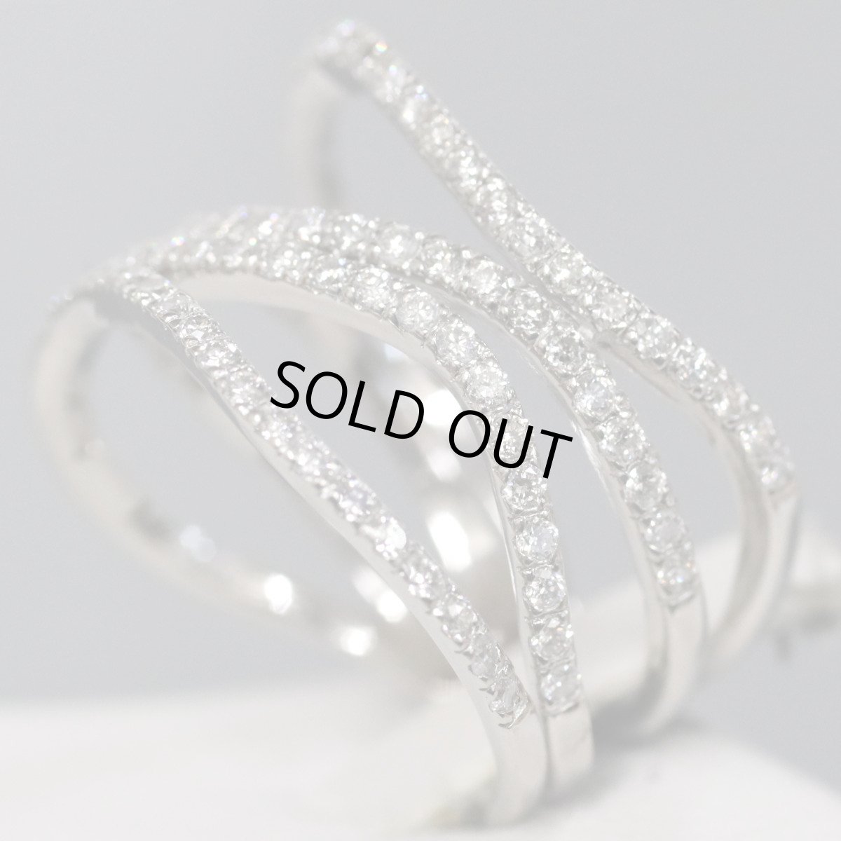 画像2: Pt900ダイヤモンドリング D0.70 8.5g #14 (2)