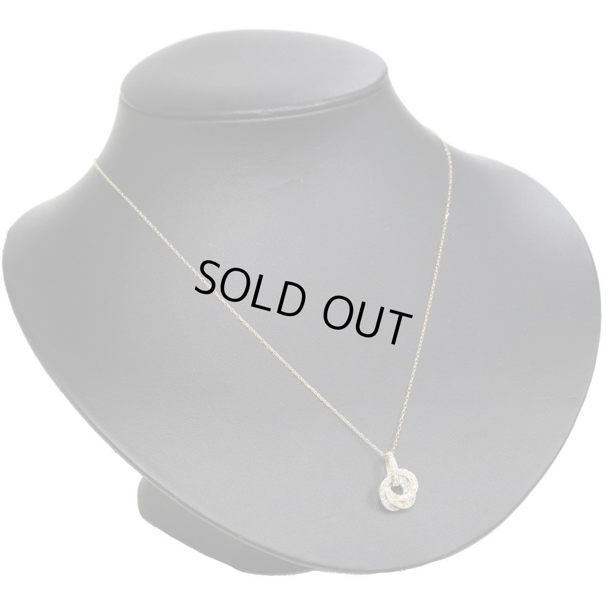 画像5: K18YG/PG/Pt900ダイヤモンドペンダント D0.35 3.8g AJ付45cm (5)