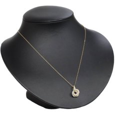 画像5: K18YG/PG/Pt900ダイヤモンドペンダント D0.35 3.8g AJ付45cm (5)