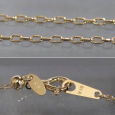 画像7: K18YG/PG/Pt900ダイヤモンドペンダント D0.35 3.8g AJ付45cm (7)