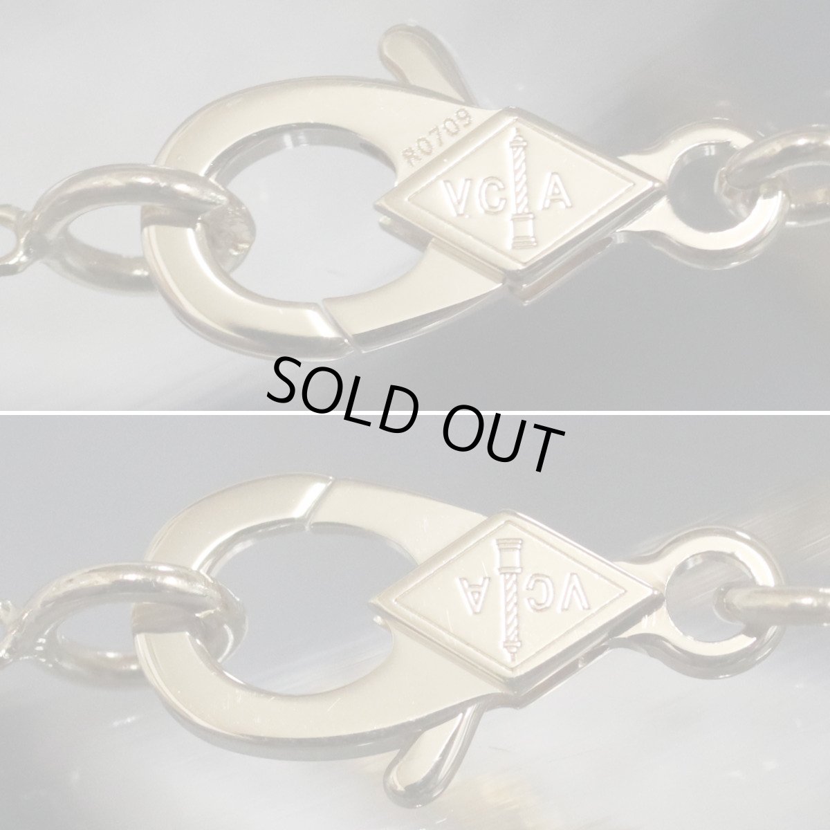 画像7: ヴァンクリーフ&アーペル ヴィンテージアルハンブラネックレス ギヨシェ 750YG 6.5g(VCARP4KL00)内外箱 保証書 (7)