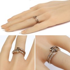 画像10: K18PGダイヤモンドリング ブラウンダイヤ0.313 D0.25 5.5g #9.5 (10)