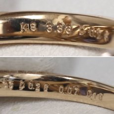 画像7: K18PGタンザナイトダイヤモンドリング TZ3.33 D0.26 0.07 0.10 9.2g #14.5 (7)