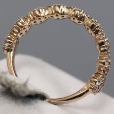 画像5: K18PGダイヤモンドリング フラワーモチーフ D1.04 3.9g #13 (5)