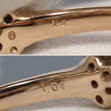 画像7: K18PGダイヤモンドリング フラワーモチーフ D1.04 3.9g #13 (7)