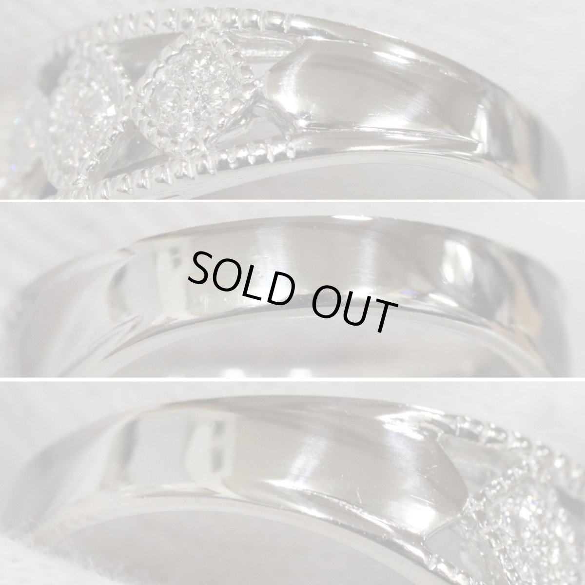 画像6: Pt900サファイアダイヤモンドリング S2.17 D0.33 11.8g #15 (6)