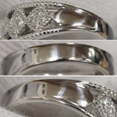 画像6: Pt900サファイアダイヤモンドリング S2.17 D0.33 11.8g #15 (6)