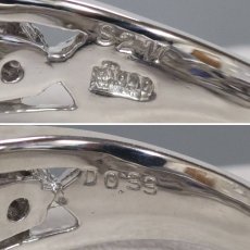 画像7: Pt900サファイアダイヤモンドリング S2.17 D0.33 11.8g #15 (7)