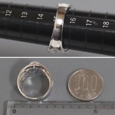 画像8: Pt900サファイアダイヤモンドリング S2.17 D0.33 11.8g #15 (8)