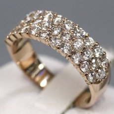 画像2: K18PGダイヤモンドリング D1.00 3.7g #8 (2)