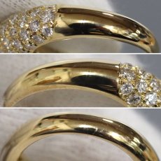 画像6: K18ゴールデンサファイアダイヤモンドリング GS1.858 D1.30 7.6g #12 ソーティング (6)