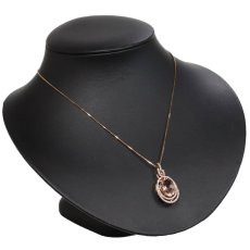 画像5: K18PGモルガナイトダイヤモンドペンダント M5.91 D0.48 8.6g AJ付45cm ソーティング (5)