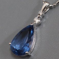 画像2: Pt850/900カラーチェンジフルオライトダイヤモンドペンダント 5.66 D0.16 7.8g 44cm ソーティング (2)